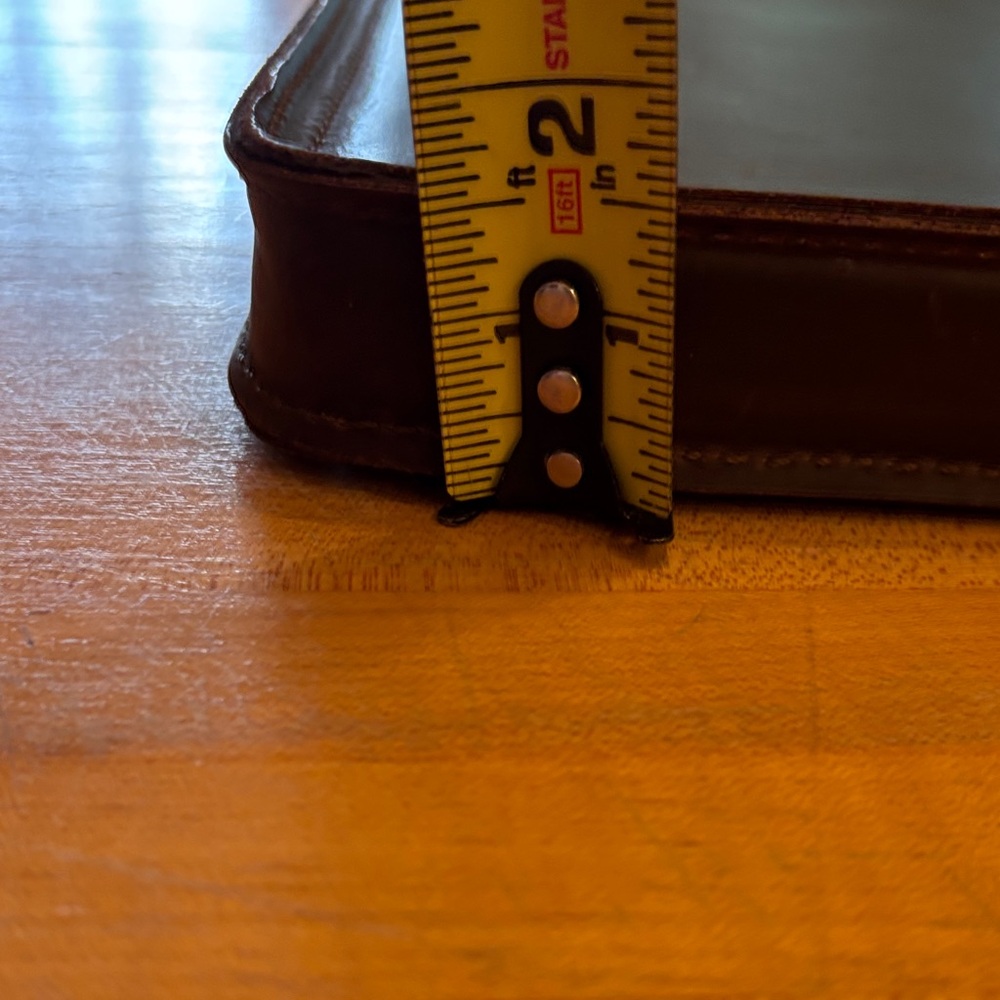 Stylish Saddleback dark brown Leather Laptop sleeve - Picture 6 of 6